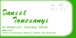 daniel tomcsanyi business card
